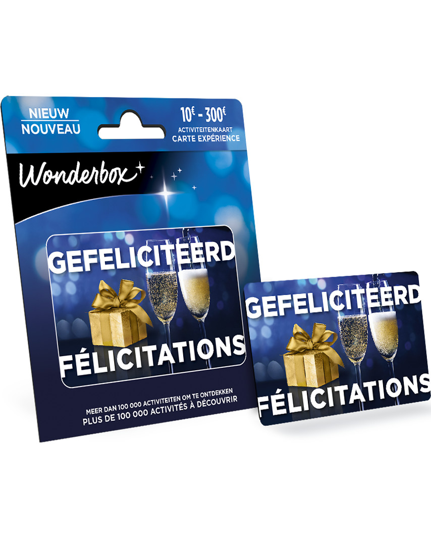 Cadeaukaart Gefeliciteerd